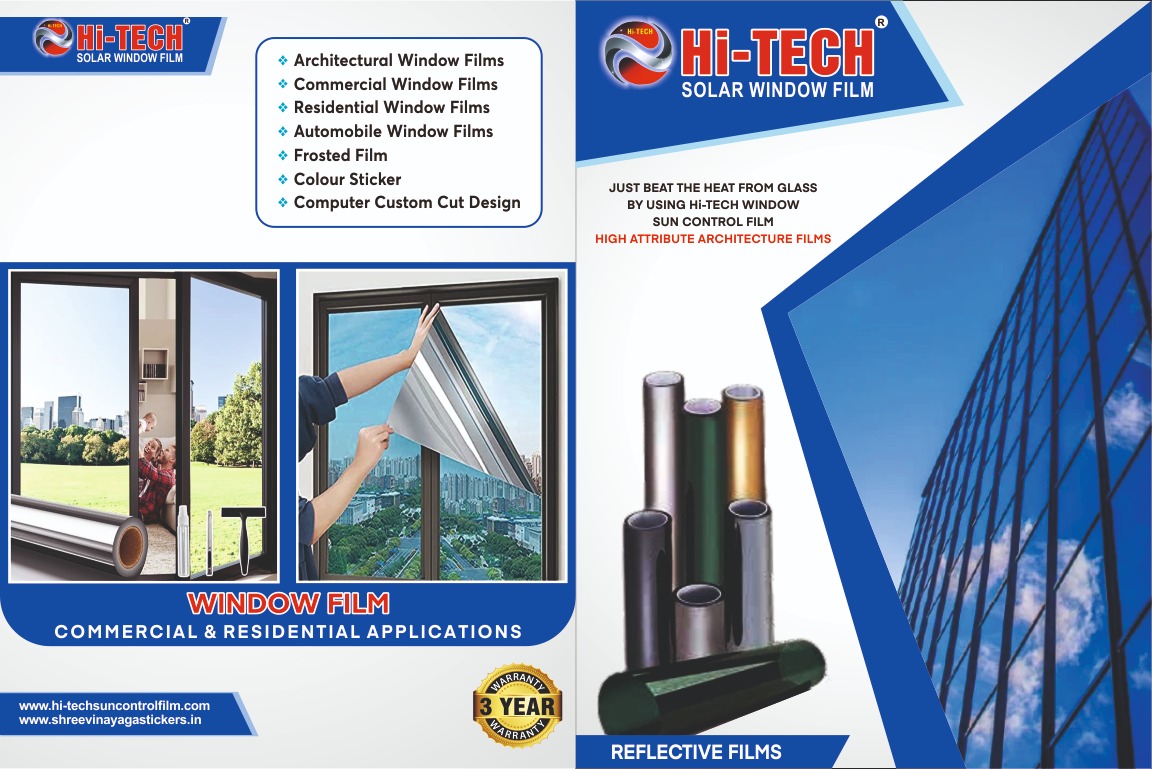 HITECH®ONE WAY MIRROR GLASS FILMS Reflective Sun Control Film - Image 2