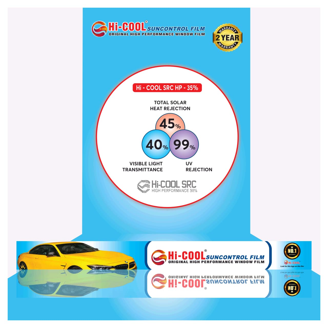 Hi-Cool Suncontrol Film - Original High Performance Window Film - Image 4