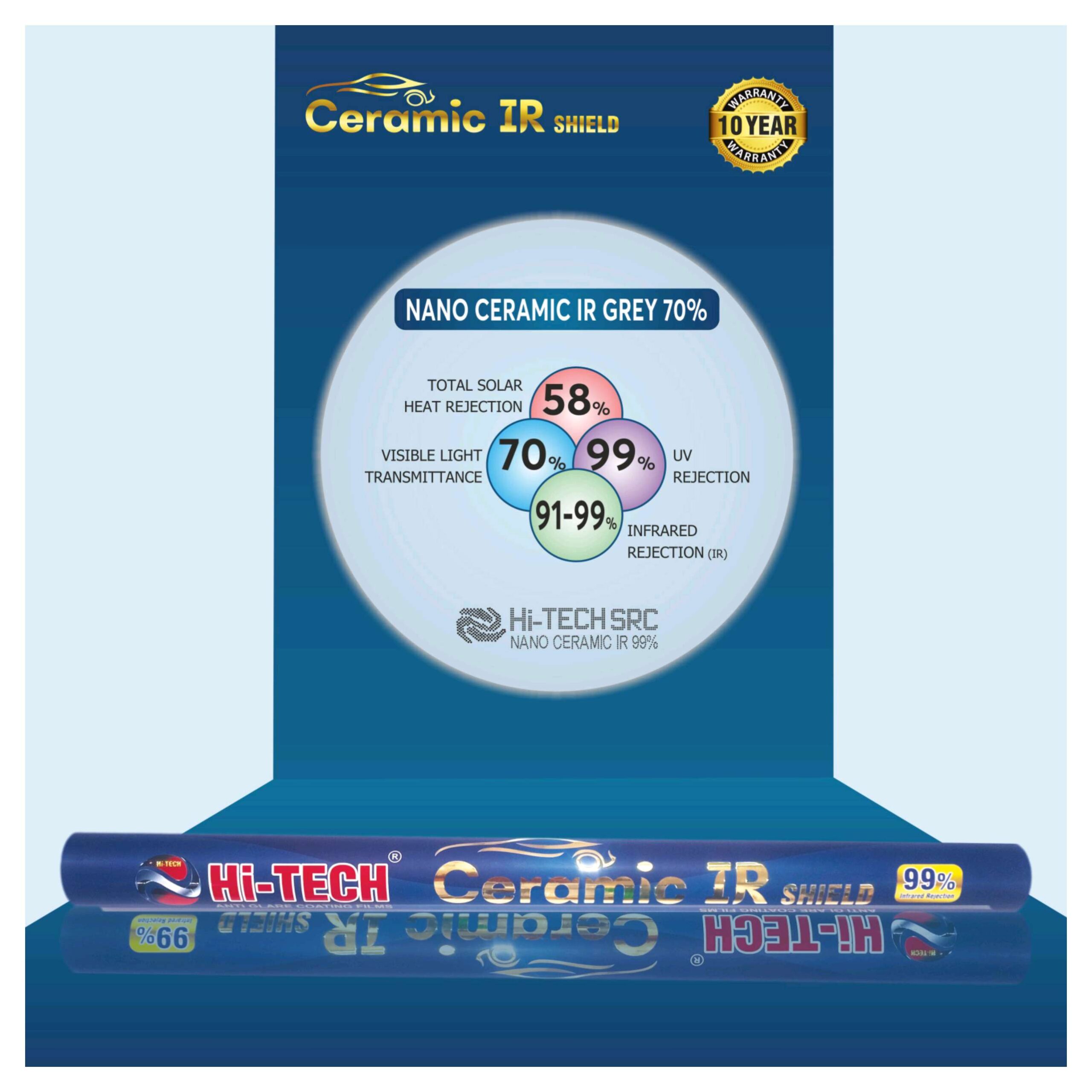 HITECH NANO CERAMIC IR WIND SHIELD TINTING FOR CARS - Image 4