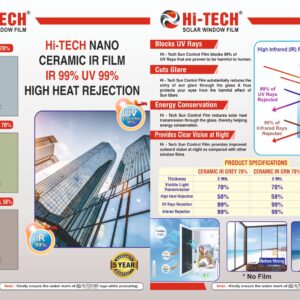 100% HEAT REJECTION FILMS FOR BUILDING GLASS OFFICE HOME HOUSE HOTEL OFFICE HOME