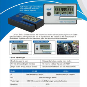 Car Window Tint Tint Meter Window Solar Film Transmission Meter VLT UV IR Rejection Tester Precut Window Tint