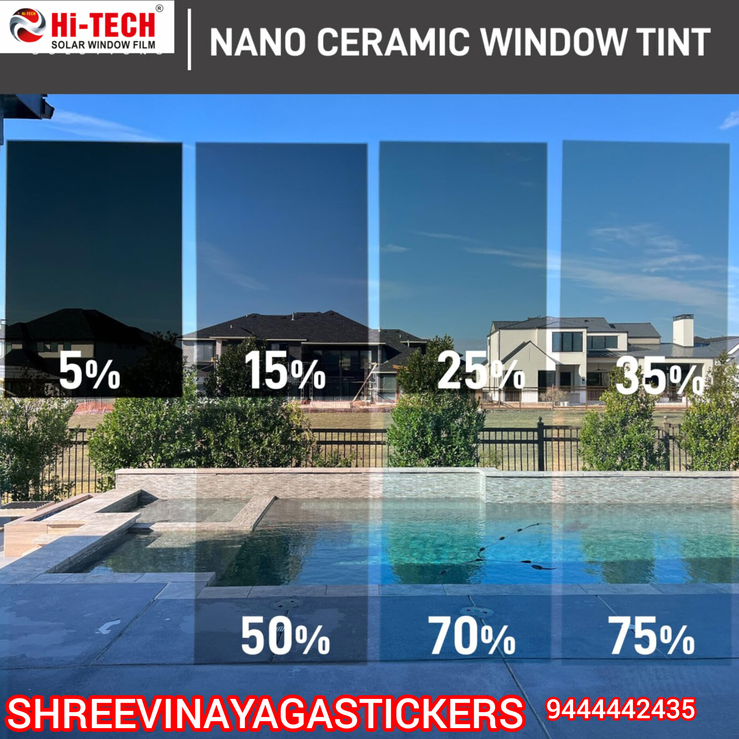 NANO CERAMIC WINDOW TINT FILMS