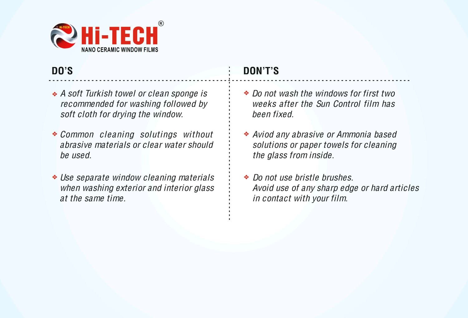 HI-TECH® SUNCONTROL WINDOW FILMS (NANO CERAMIC IR WINDOW TINTS FILMS)PR70%% - Image 4
