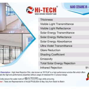 HI-TECH®Sun Control Window Film Prestige Series