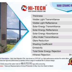 SUNCONTROL WINDOW FILMS NANO CERAMIC IR (PR35%