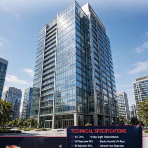 [13/08, 8:43 am] HI-TECH® SUNCONTROL FILMS: HI-TECH NANO CERAMIC WINDOW TINTS is a premium, non-metallized automotive window and windshield tint film featuring a 70% Visible Light Transmission (VLT). It utilizes advanced multi-layer optical nano-technology combining over 200 layers to reject up to 50–64% of total solar energy and block 99.9% of harmful UV rays without darkening the glass or disrupting electronic signals.Key Features and PerformanceHigh Heat Rejection: Rejects major infrared and solar heat streams to lower cabin temperatures.Optical Clarity: Allows 70% natural light inside while maintaining high daytime and nighttime visibility.Glare Reduction: Cuts down blinding sunlight and harsh headlights from oncoming traffic.Signal Friendly: Contains no metal layers, ensuring zero interference with GPS, mobile networks, or satellite radios.Common ApplicationsFrequently applied to front windshields and side windows due to its high transparency and legal compliance limits in many regions.Protects dashboard materials and leather seats from cracking or fading due to UV radiation.Most users on The Automotive India agree that the film provides excellent night-driving glare reduction and remains practically invisible on the front windshield.Watch this video to see a visual overview of how HI-TECH NANO CERAMIC WINDOW FILMS sun control film performs in real-world conditions: [29/08, 10:16 am] HI-TECH® SUNCONTROL FILMS: HI-TECH®Nano ceramic window films are advanced glass coatings embedded with microscopic ceramic nanoparticles designed to block solar heat, infrared rays, and ultraviolet radiation without using metal.Key Features and BenefitsHigh Heat and IR Rejection: Filters out up to 95%–99% of infrared (IR) radiation and substantial total solar energy, keeping vehicle and room interiors significantly cooler.Non-Metallic Composition: Contains zero metal content, meaning it will not interfere with electronic signals like GPS, cellular, 5G, or radio frequencies.Superior Optical Clarity: Provides high-definition visibility day and night without the heavy mirrored or reflective appearance of traditional metallic films.UV Protection: Blocks up to 99% or more of harmful ultraviolet (UV) rays, preventing skin damage and interior fading on upholstery or furniture.Glare and Fade Resistance: Minimizes harsh sun and headlight glare for safer driving and resists color fading, bubbling, or peeling over time.ApplicationsAutomotive: Applied to car windshields and side windows for cabin comfort and reduced A/C load.Architectural: Installed on CARS WINDSHIELD SIDE WINDOWS REAR GLASS FILMS