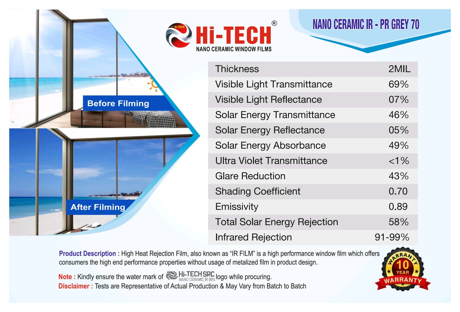 HITECH® PRESTIGE SERIES WINDOW FILMS - Image 4
