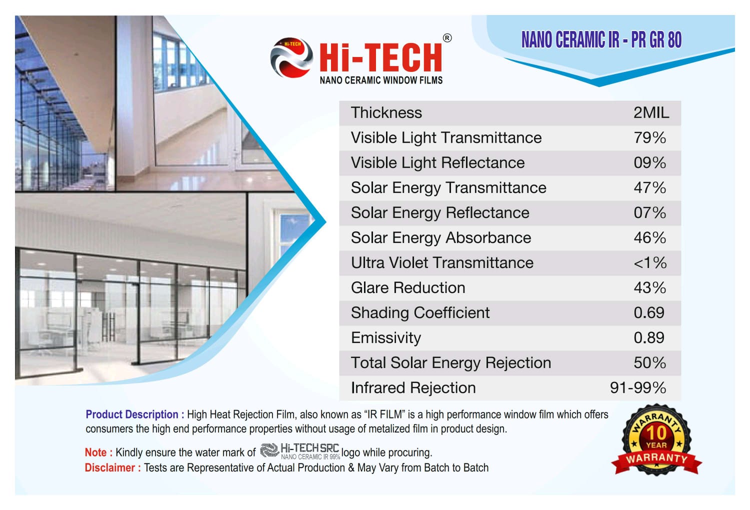 HITECH® PRESTIGE SERIES WINDOW FILMS - Image 3