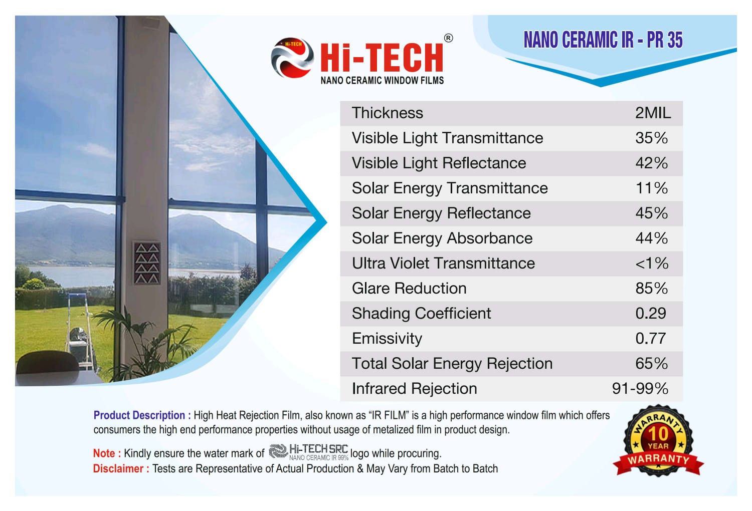 HITECH® PRESTIGE SERIES WINDOW FILMS - Image 7
