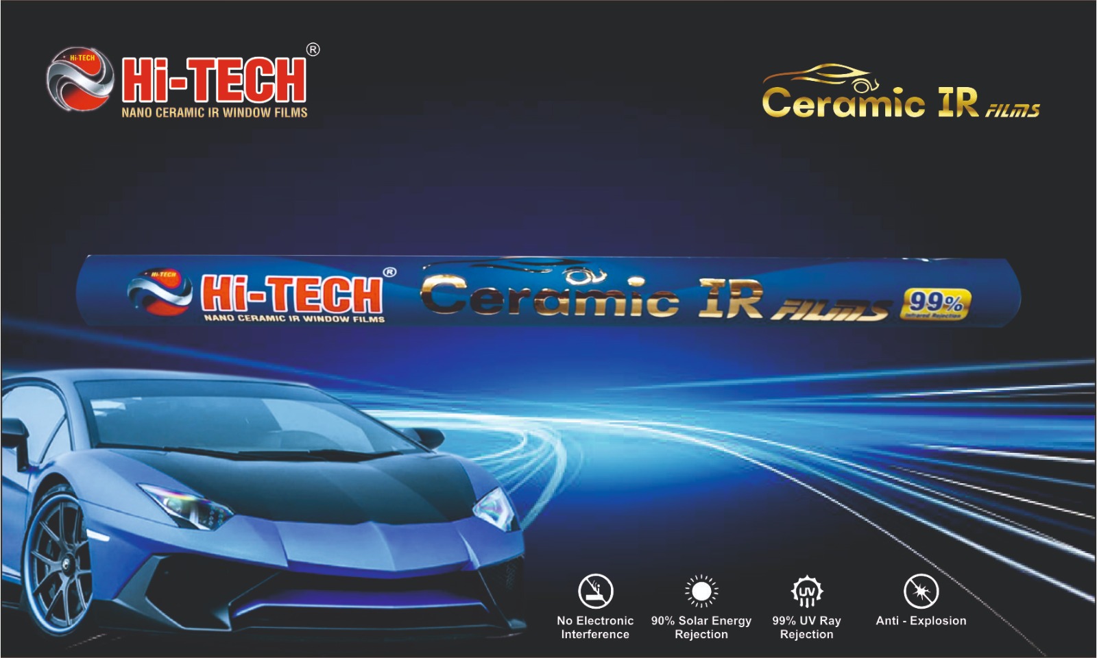 HITECH NANO CERAMIC IR WIND SHIELD TINTING FOR CARS - Image 10