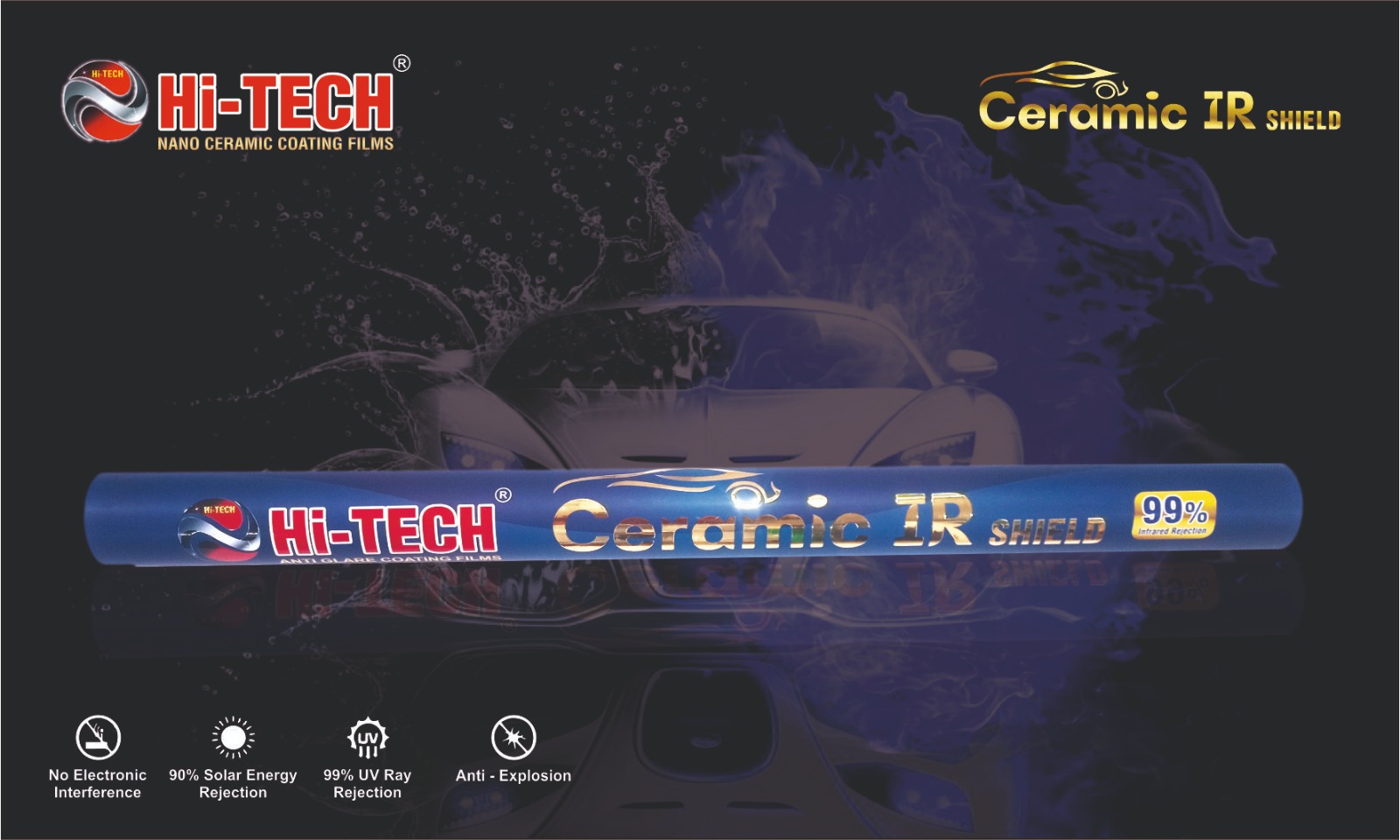 HITECH NANO CERAMIC IR WIND SHIELD TINTING FOR CARS - Image 11